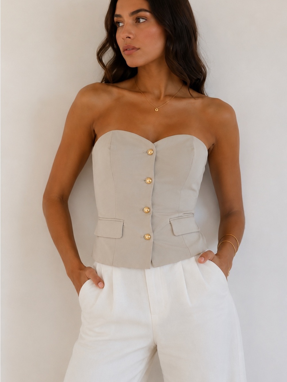 NWOT Sincerely Jules Strapless Corset Top